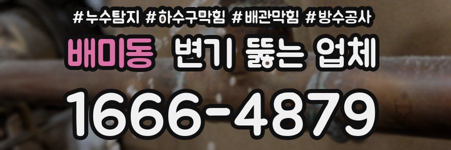 배미동 변기 뚫는 업체
