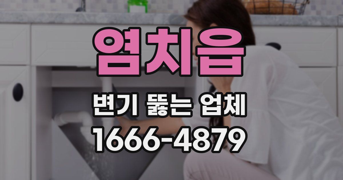 염치읍 변기 뚫는 업체