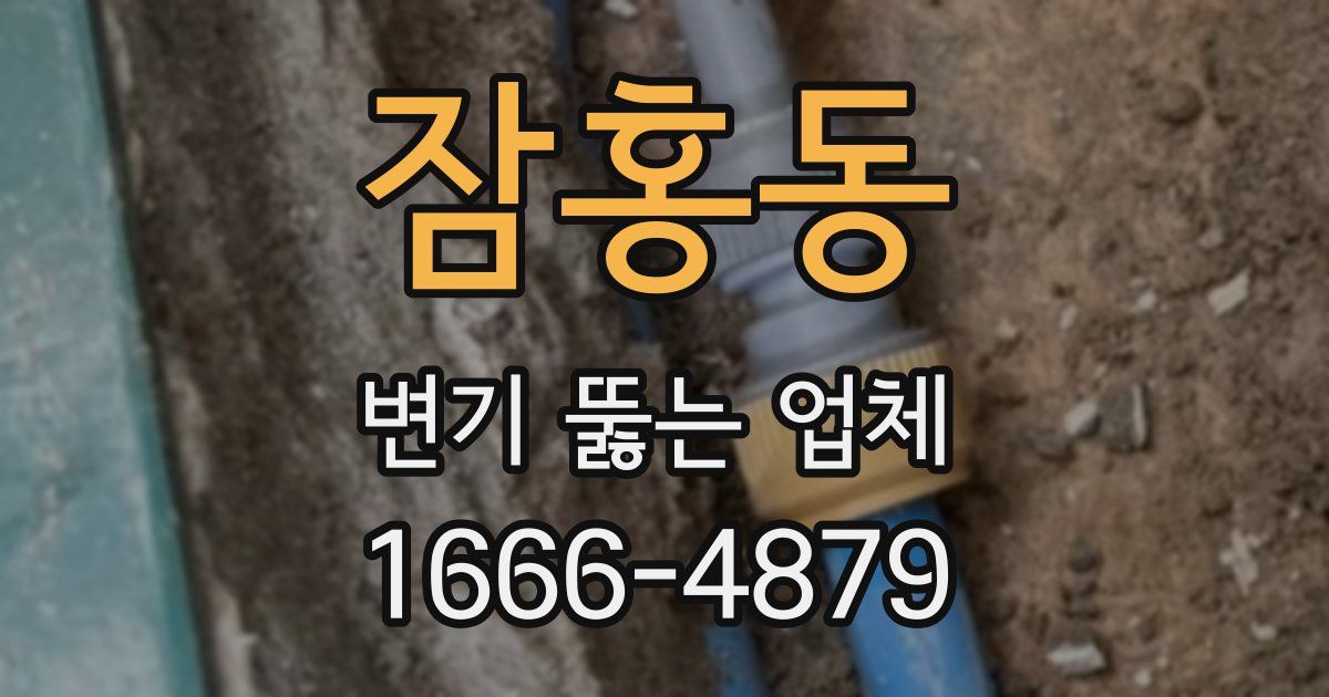 잠홍동 변기 뚫는 업체