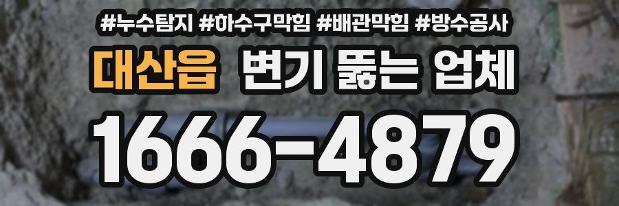 대산읍 변기 뚫는 업체