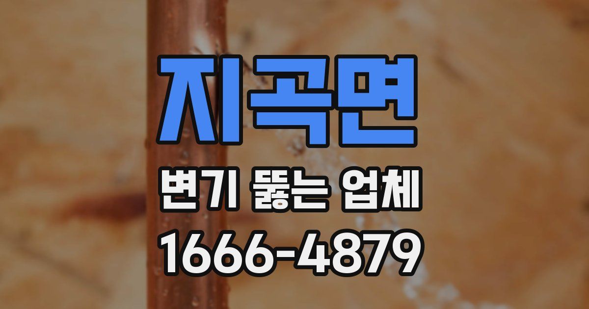 지곡면 변기 뚫는 업체