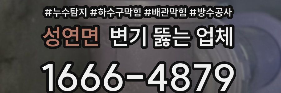 성연면 변기 뚫는 업체