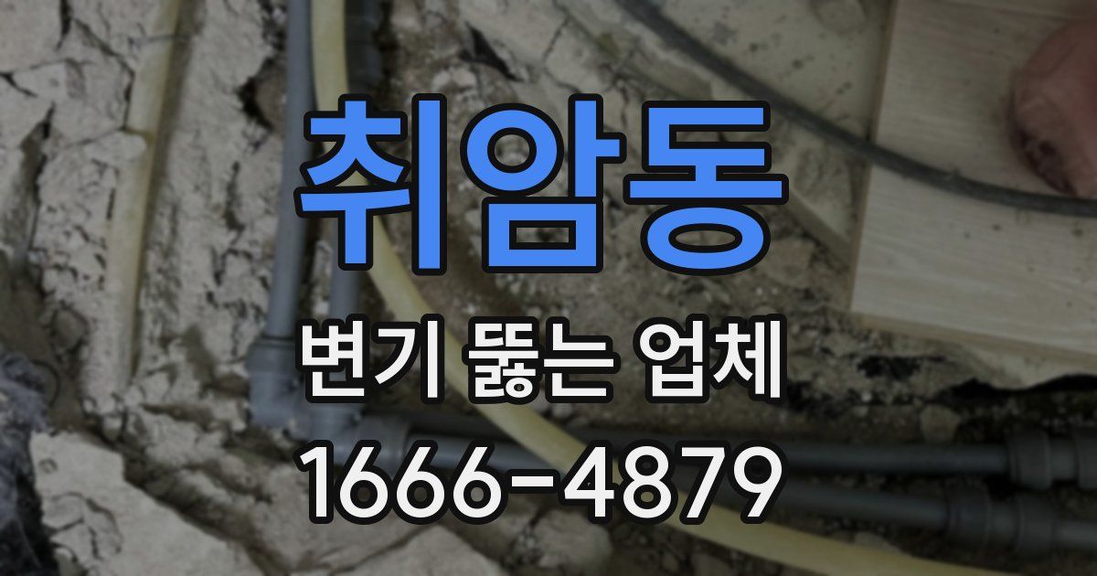 취암동 변기 뚫는 업체
