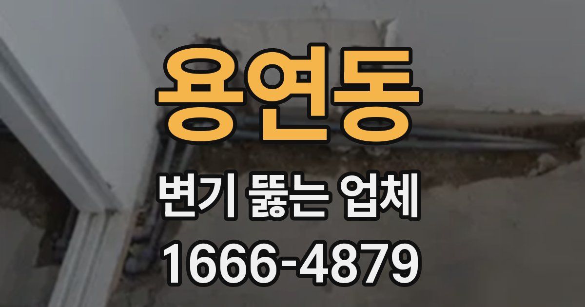 용연동 변기 뚫는 업체