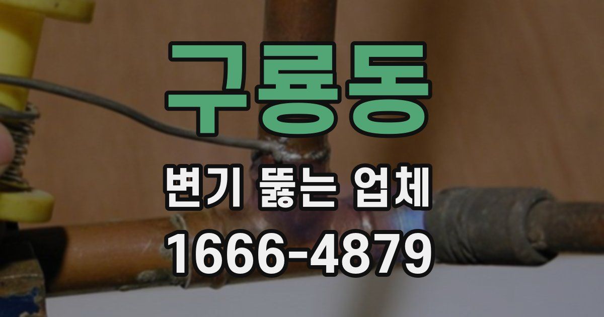 구룡동 변기 뚫는 업체