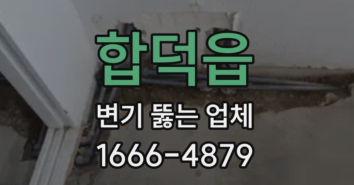 합덕읍 변기 뚫는 업체