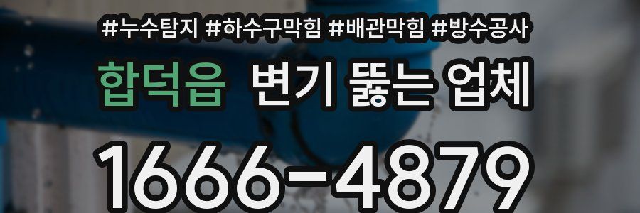 합덕읍 변기 뚫는 업체