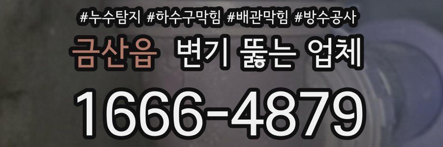 금산읍 변기 뚫는 업체