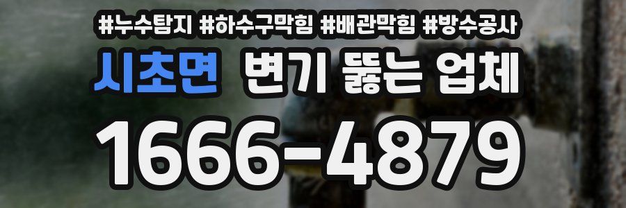시초면 변기 뚫는 업체