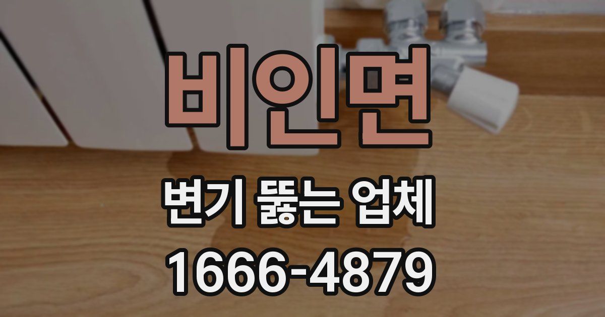 비인면 변기 뚫는 업체