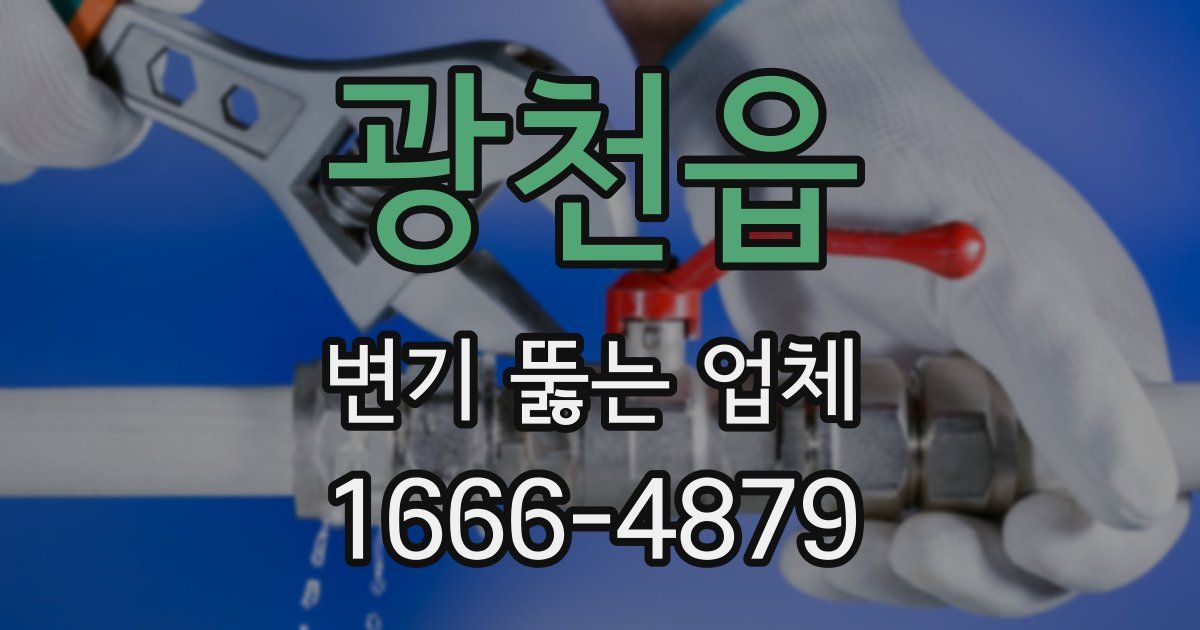 광천읍 변기 뚫는 업체