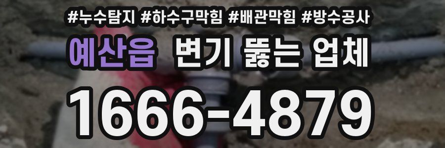 예산읍 변기 뚫는 업체