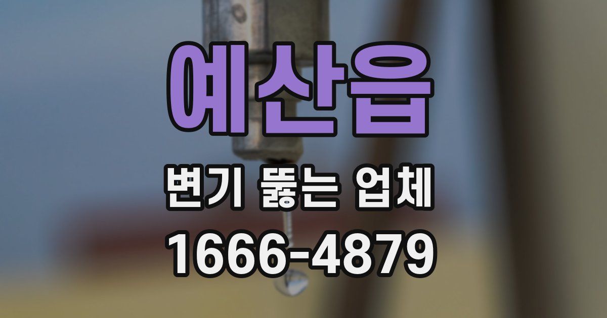 예산읍 변기 뚫는 업체