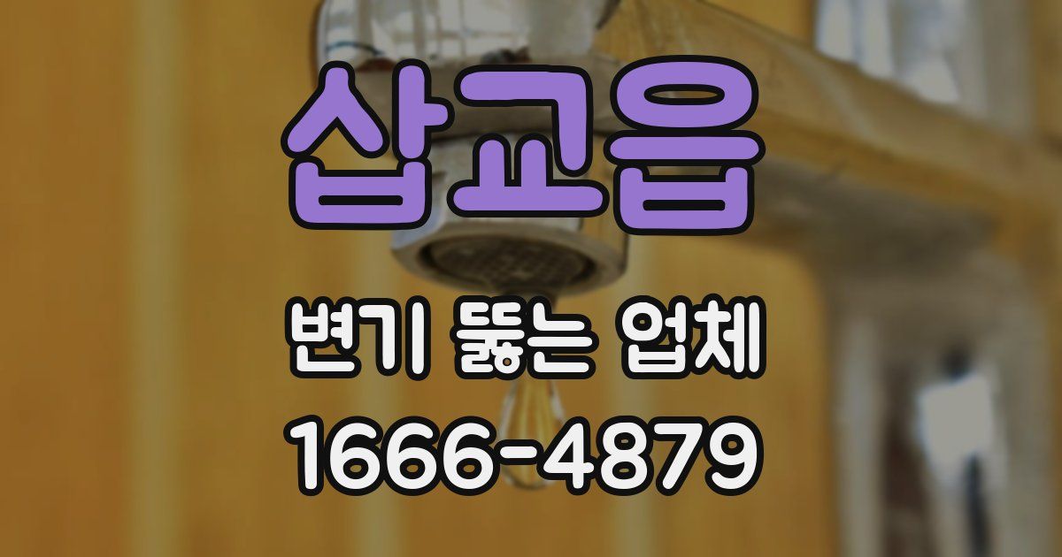 삽교읍 변기 뚫는 업체