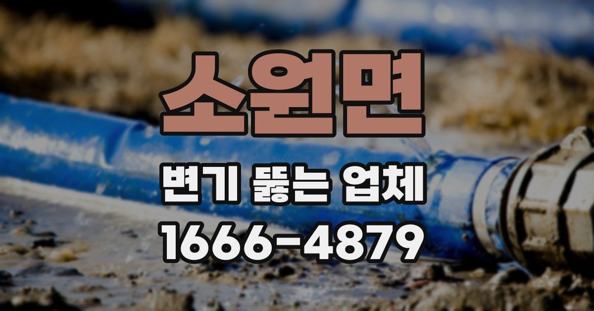 소원면 변기 뚫는 업체