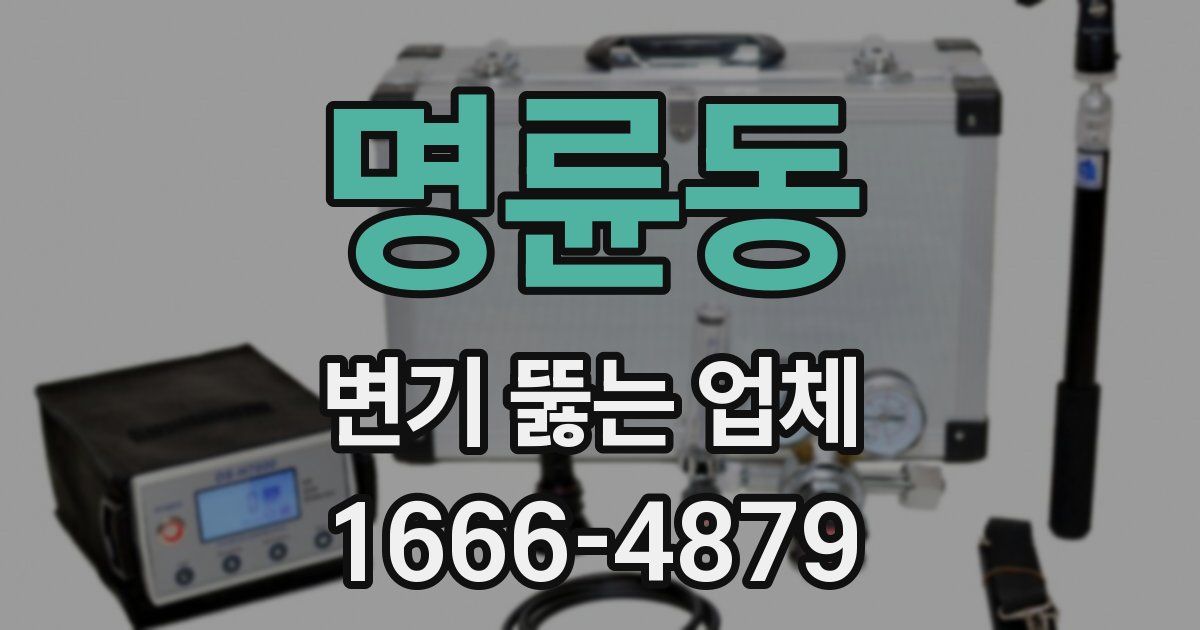 명륜동 변기 뚫는 업체