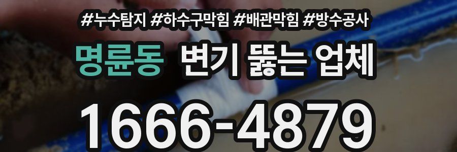 명륜동 변기 뚫는 업체