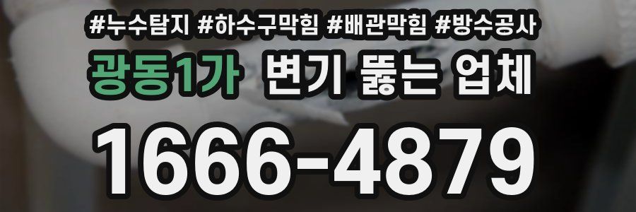 광동1가 변기 뚫는 업체