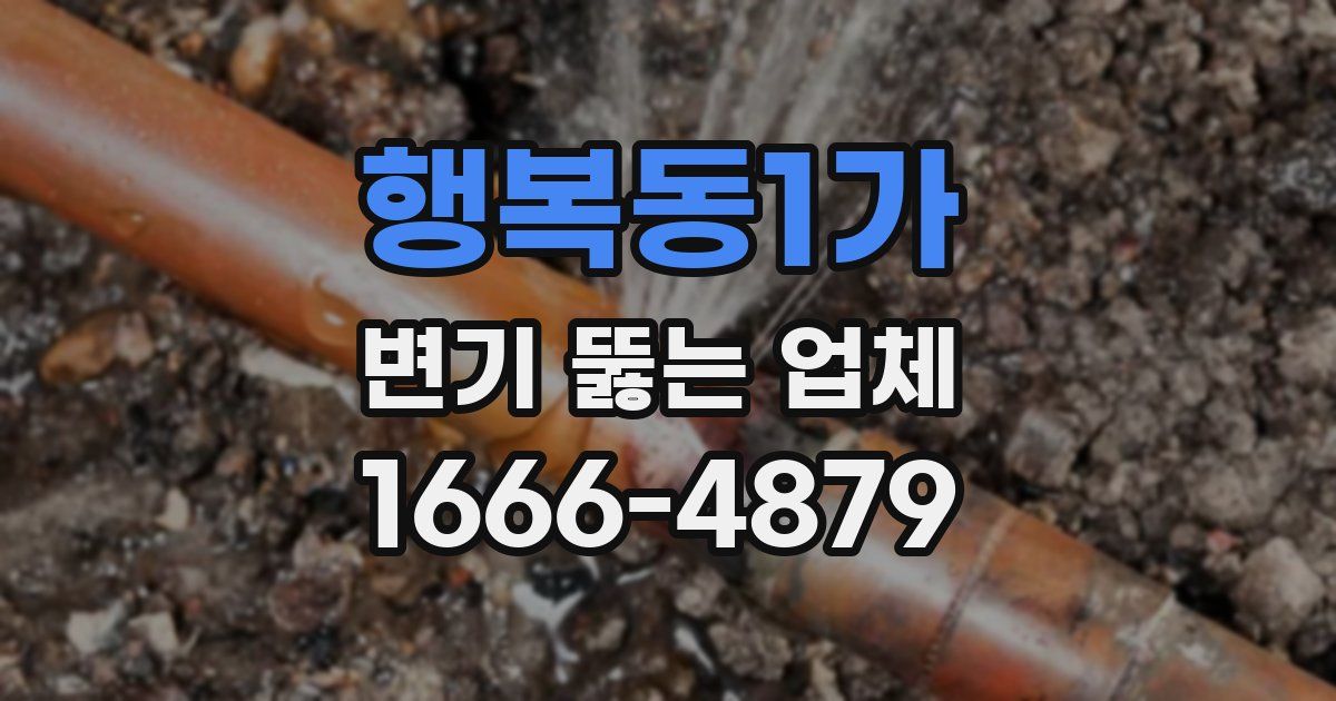 행복동1가 변기 뚫는 업체