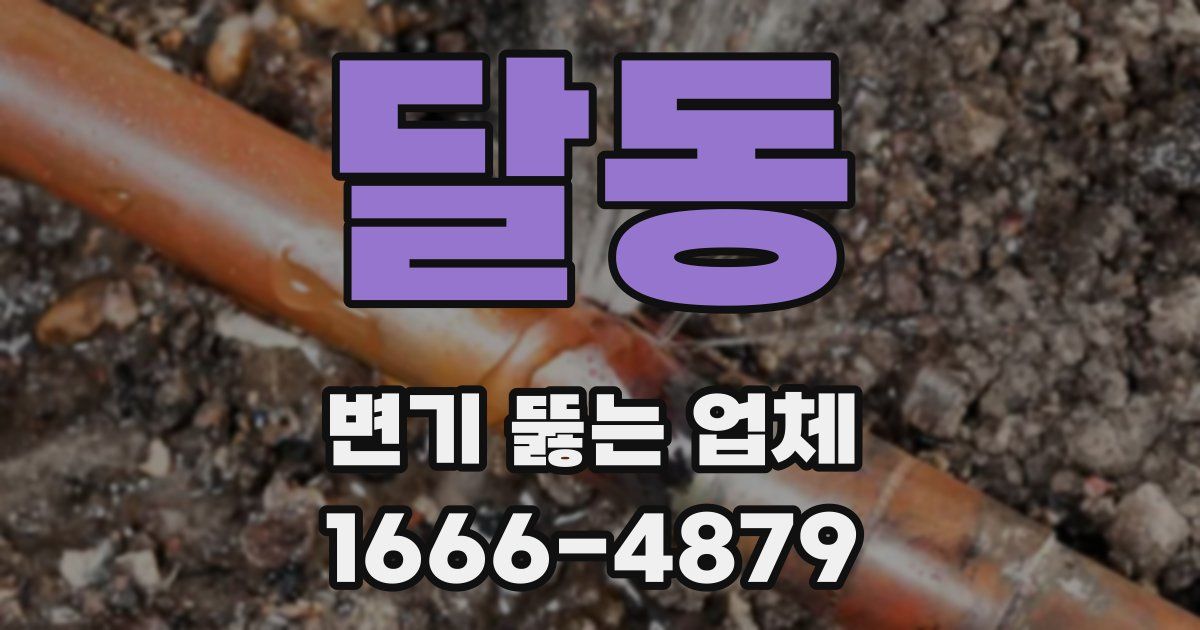 달동 변기 뚫는 업체