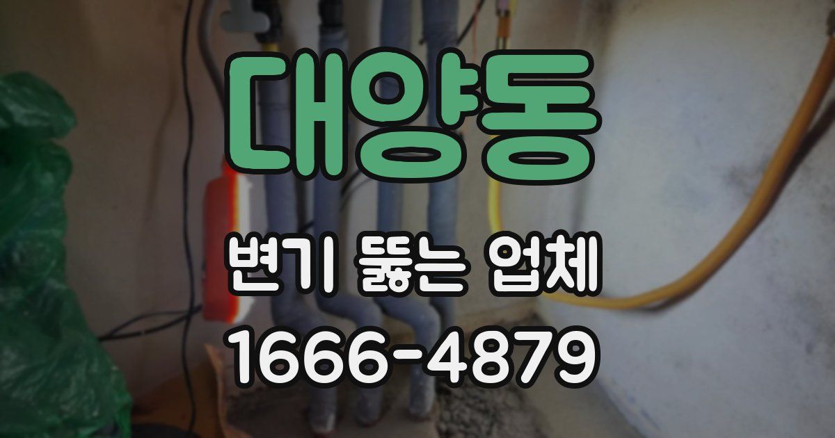 대양동 변기 뚫는 업체