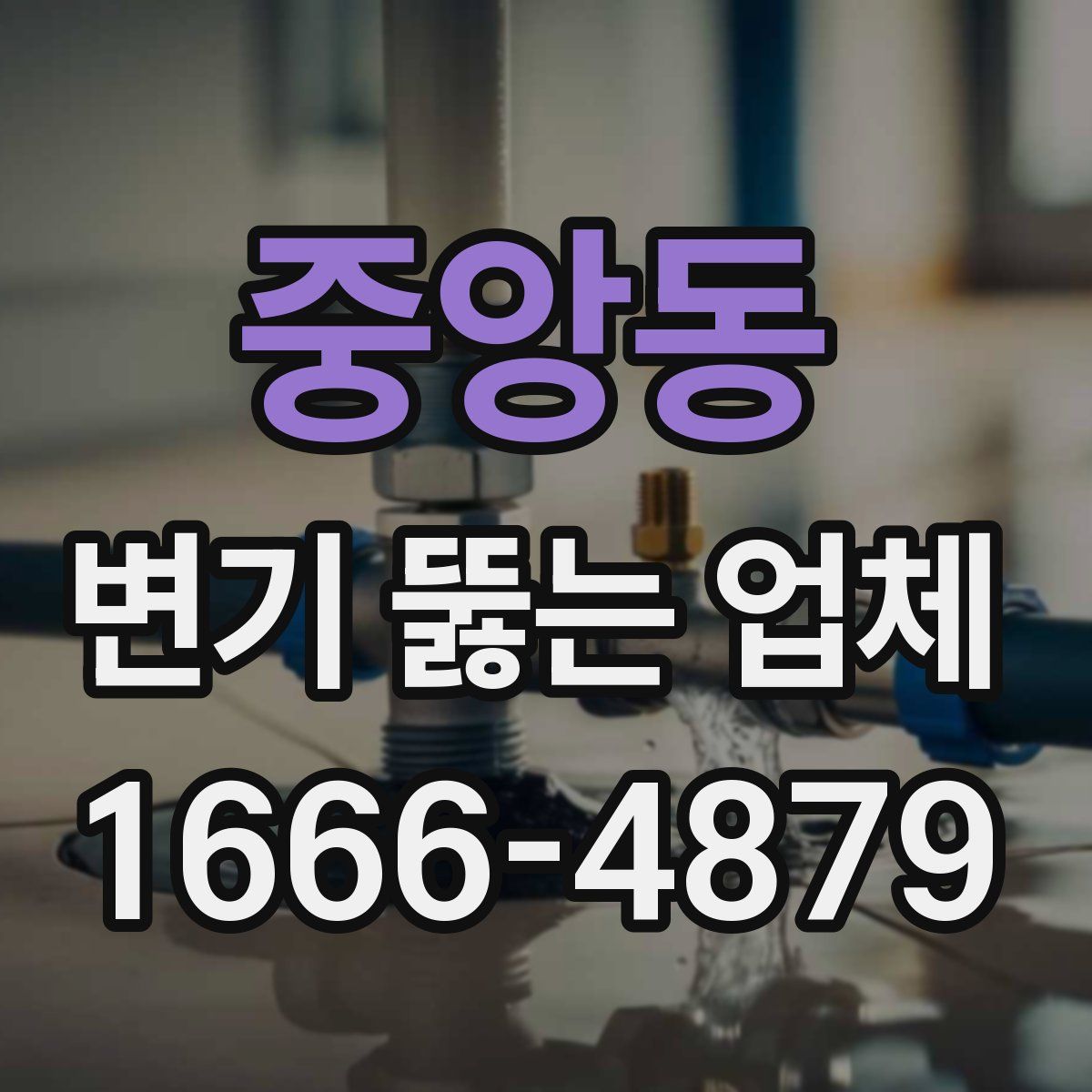 중앙동 변기 뚫는 업체