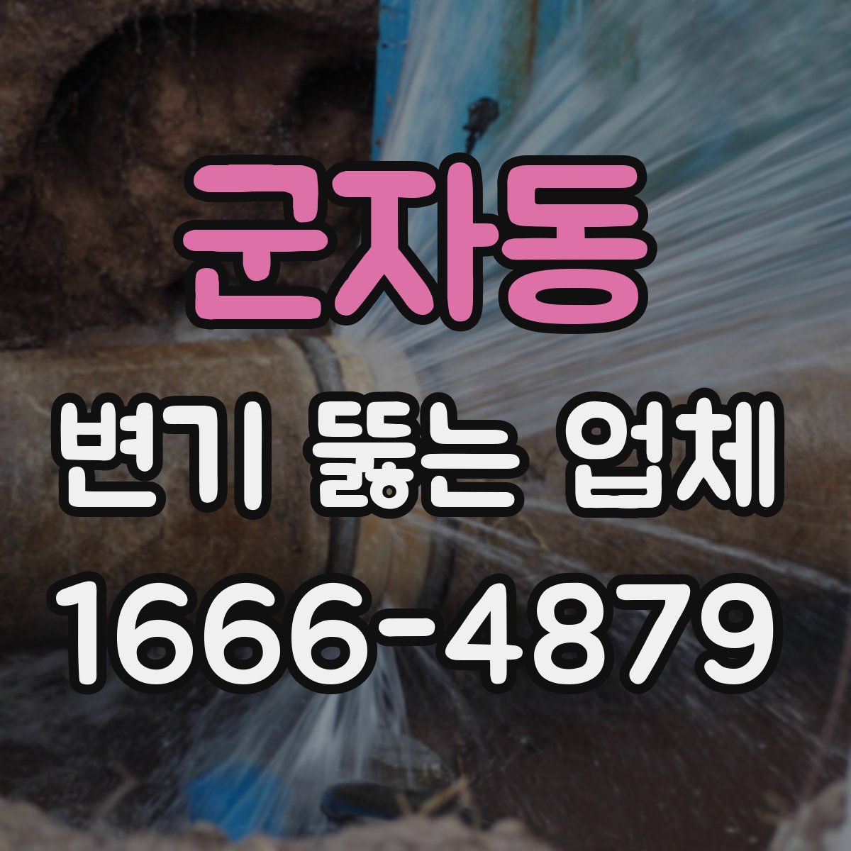 군자동 변기 뚫는 업체