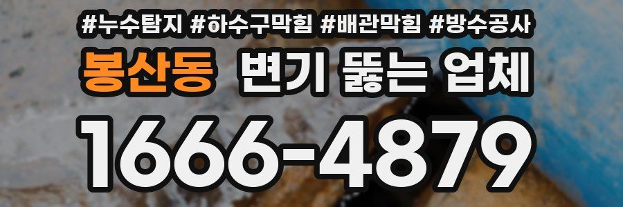봉산동 변기 뚫는 업체