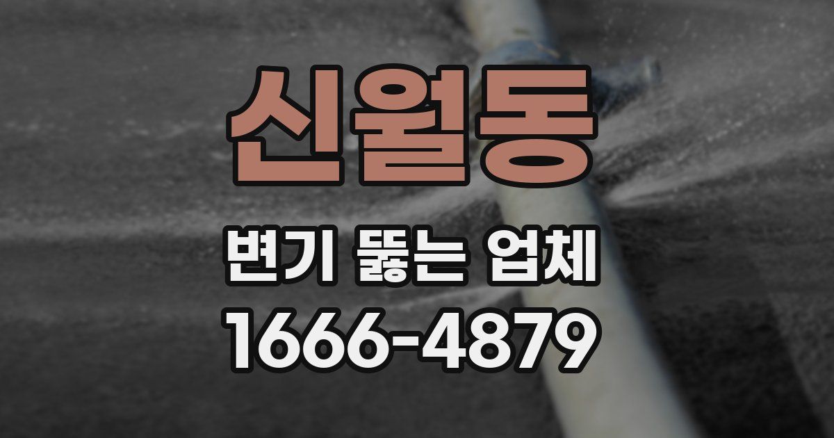 신월동 변기 뚫는 업체