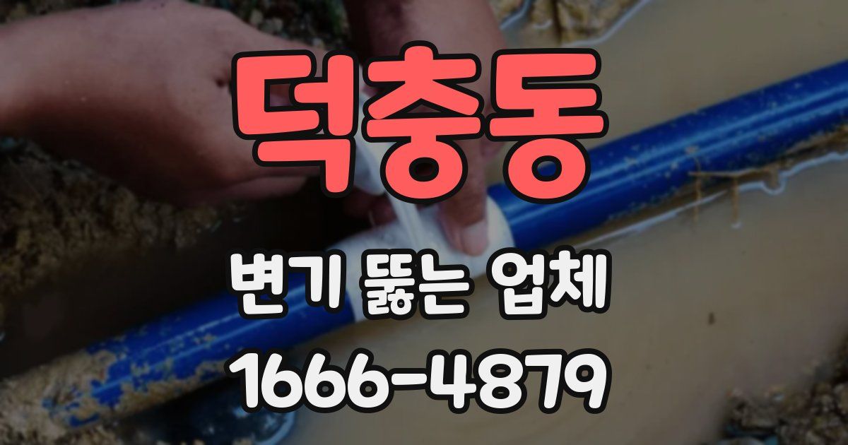 덕충동 변기 뚫는 업체