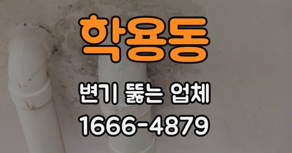 학용동 변기 뚫는 업체