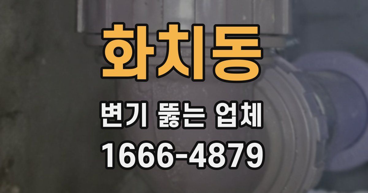 화치동 변기 뚫는 업체