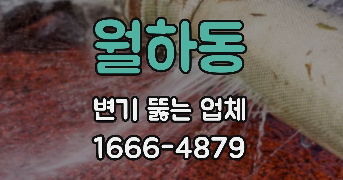 월하동 변기 뚫는 업체
