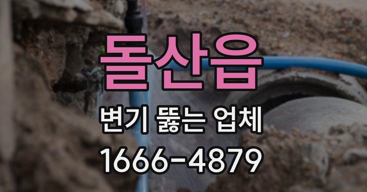돌산읍 변기 뚫는 업체