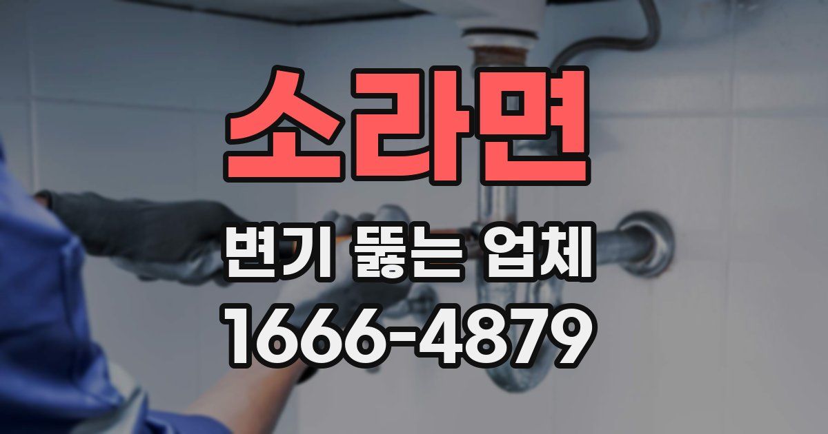 소라면 변기 뚫는 업체