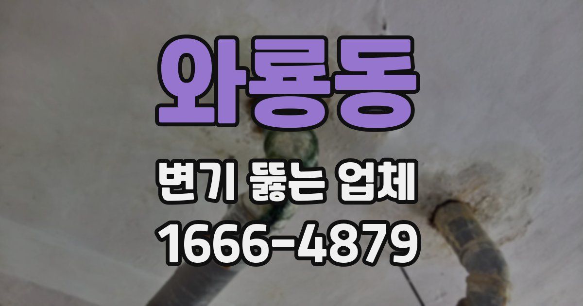와룡동 변기 뚫는 업체