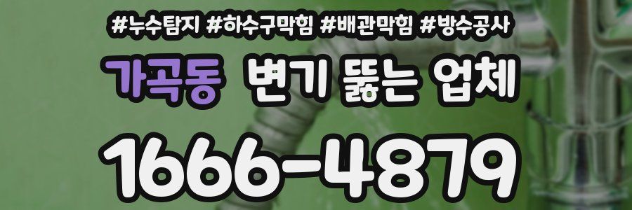 가곡동 변기 뚫는 업체