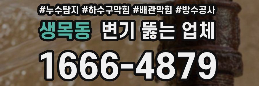 생목동 변기 뚫는 업체