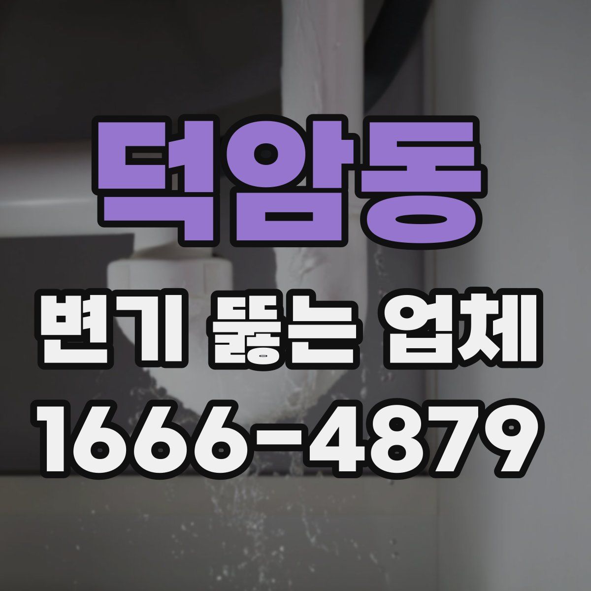 덕암동 변기 뚫는 업체