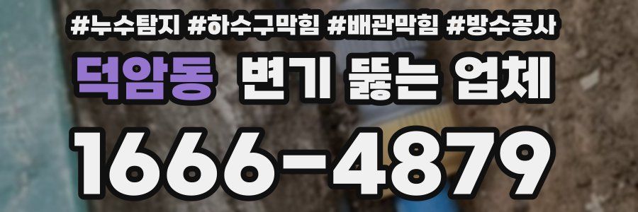 덕암동 변기 뚫는 업체