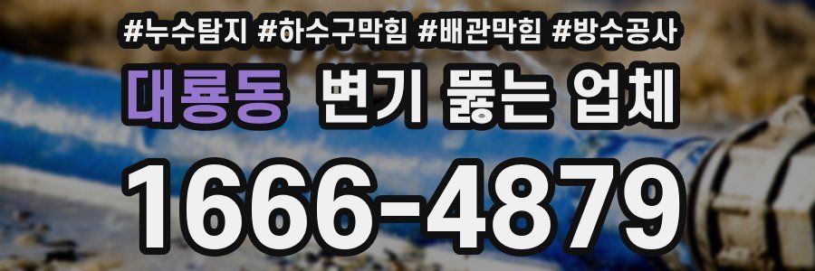 대룡동 변기 뚫는 업체