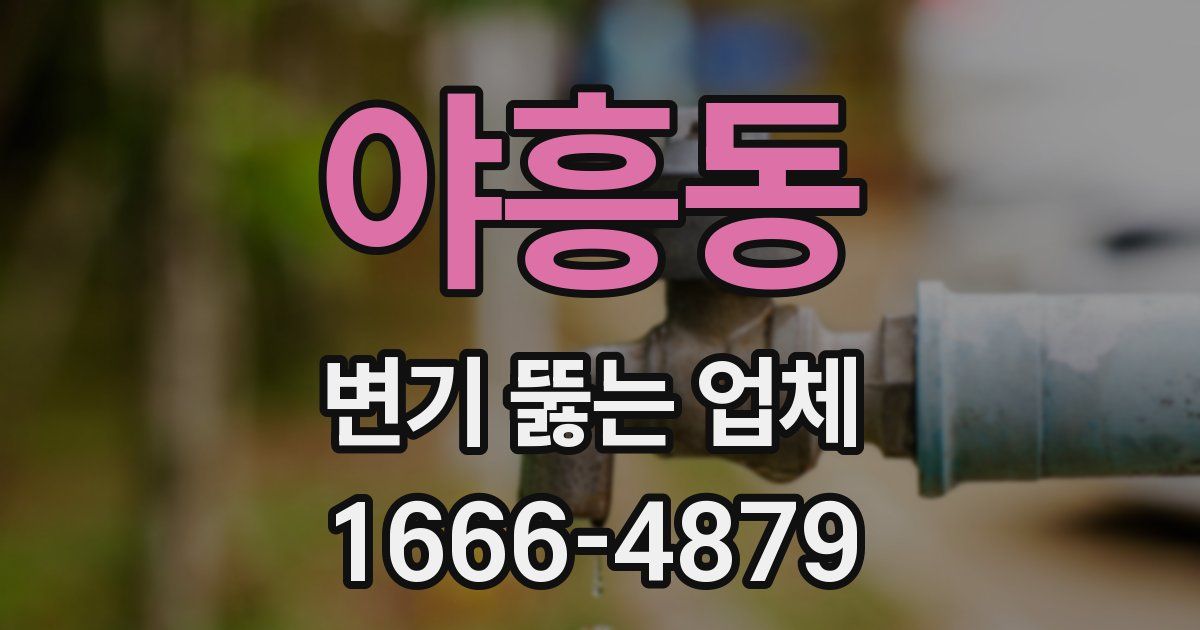 야흥동 변기 뚫는 업체
