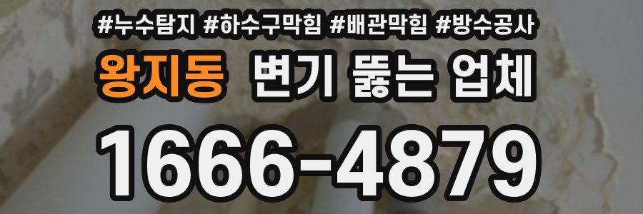 왕지동 변기 뚫는 업체