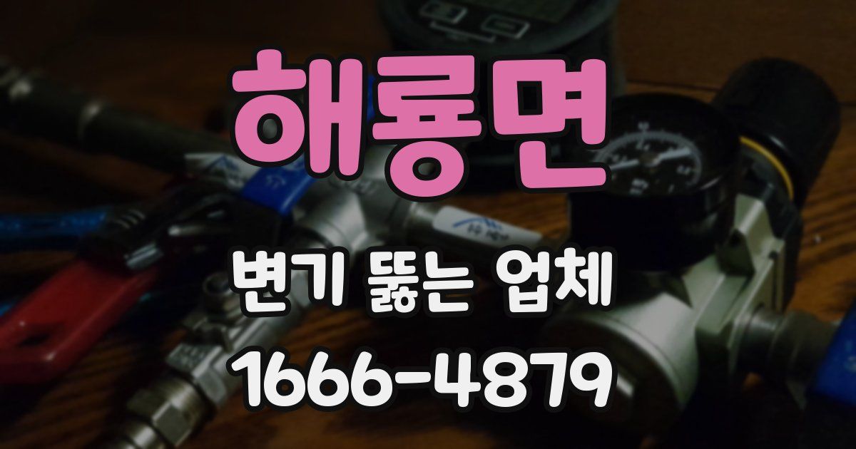 해룡면 변기 뚫는 업체