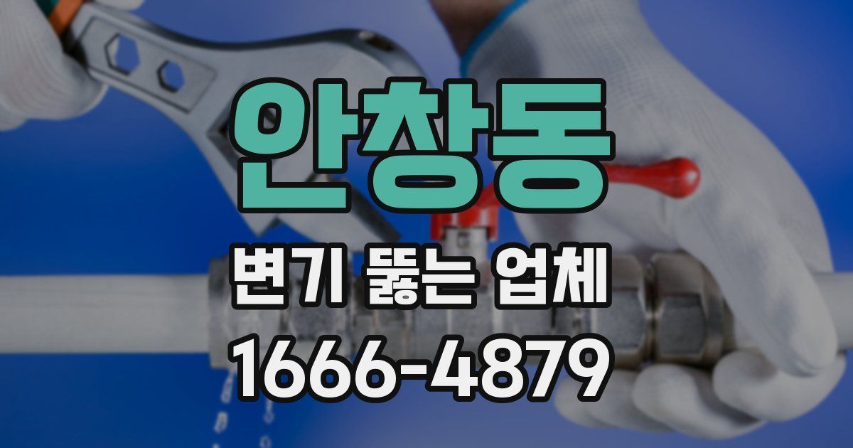 안창동 변기 뚫는 업체