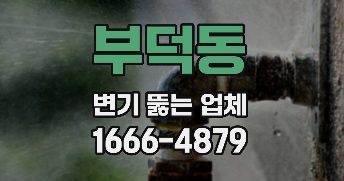 부덕동 변기 뚫는 업체