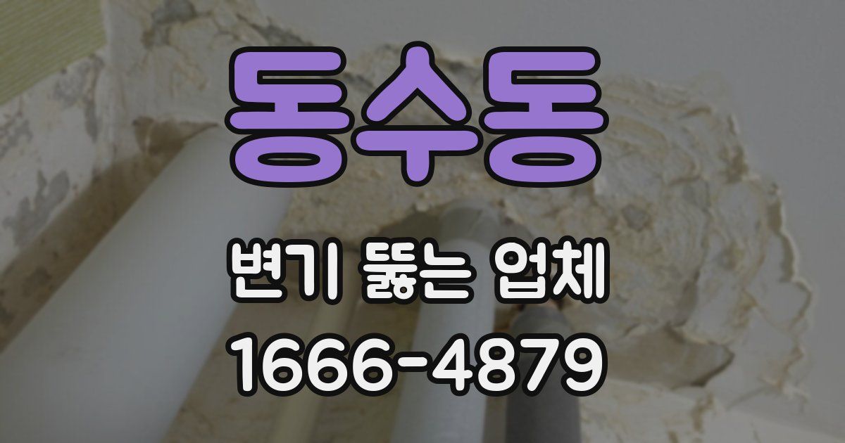 동수동 변기 뚫는 업체
