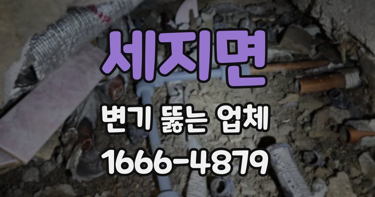 세지면 변기 뚫는 업체