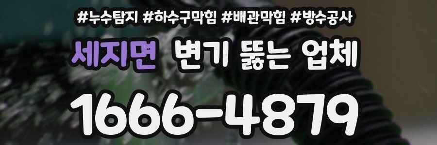 세지면 변기 뚫는 업체