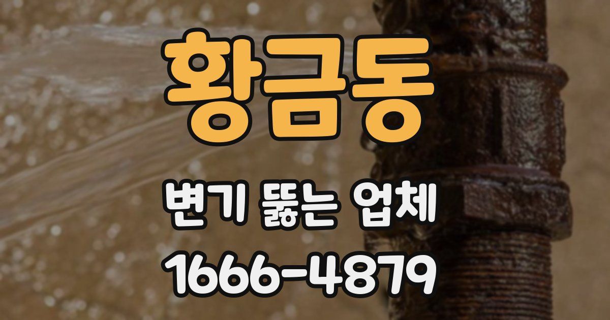 황금동 변기 뚫는 업체